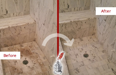 cleaning stone lakeland shower marble stains before granite dark slate grout