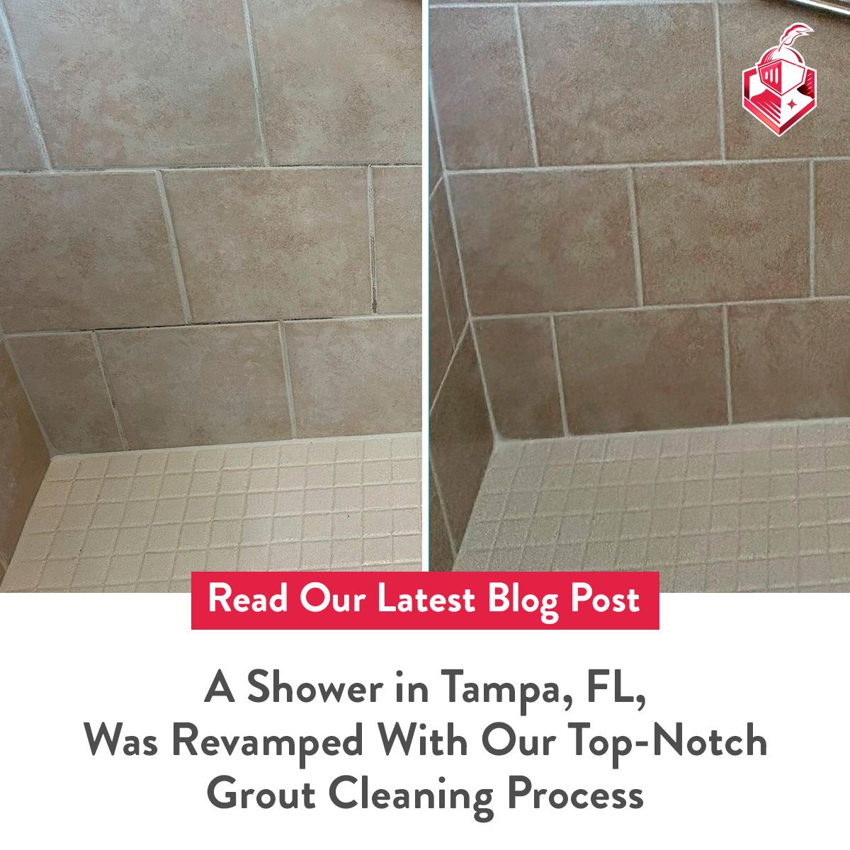 A Shower in Tampa, FL, Was Revamped With Our Top-Notch Grout Cleaning Process